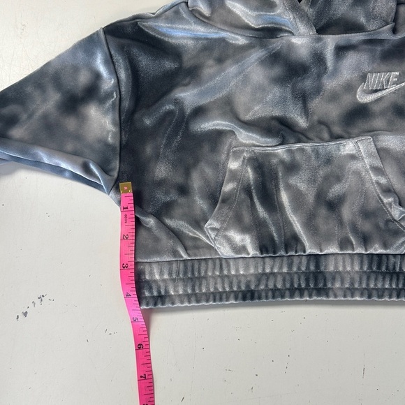 Nike Velour Tie Dye Hooded Tracksuit Gray Silver 12m NWOT - Picture 6 of 10